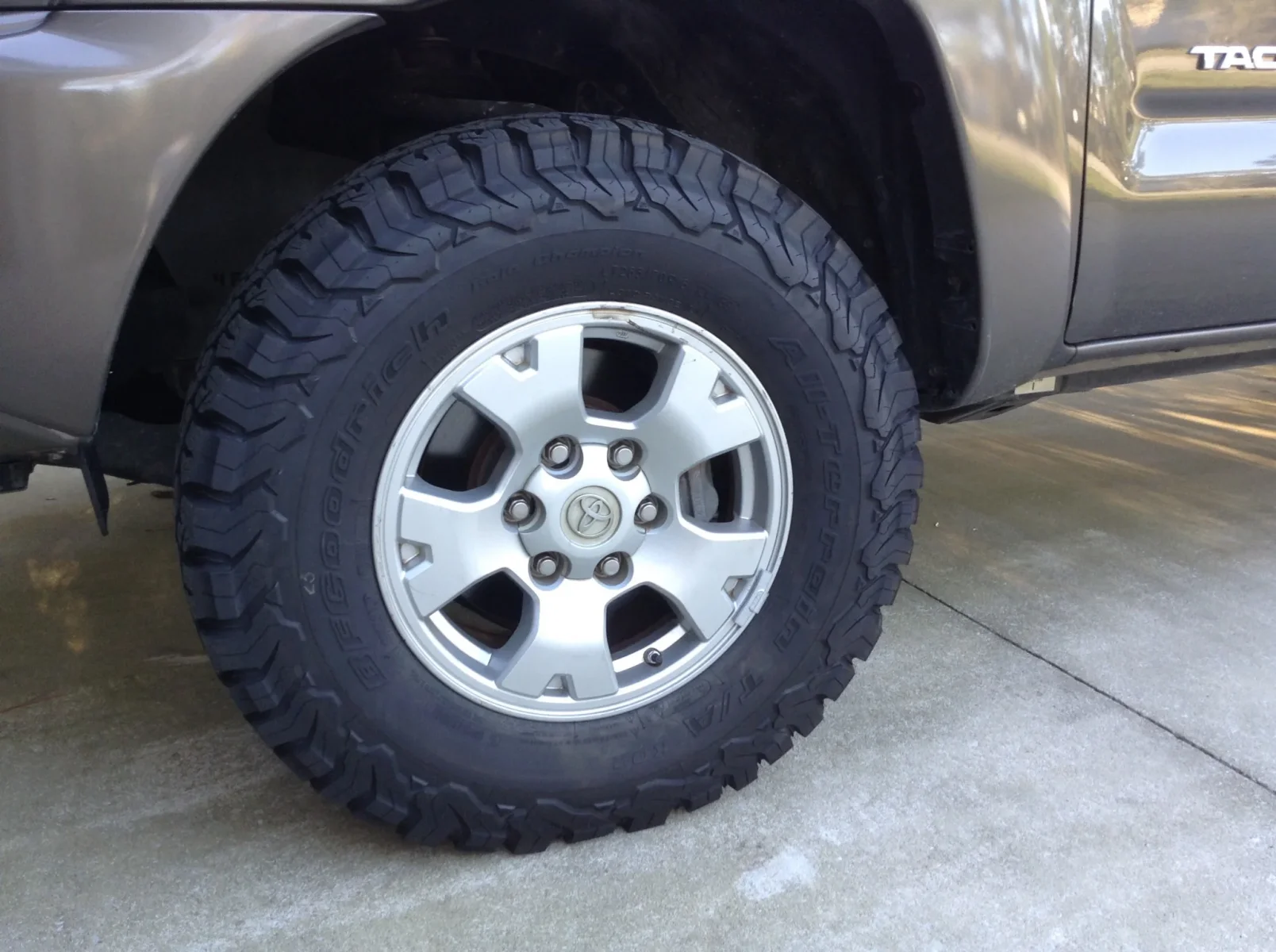Bf Goodrich All Terrain >> Tire Brand | Tacoma Forum - Toyota Truck Fans Bf Goodrich All Terrain >> Tire Brand | Tacoma Forum - Toyota Truck Fans