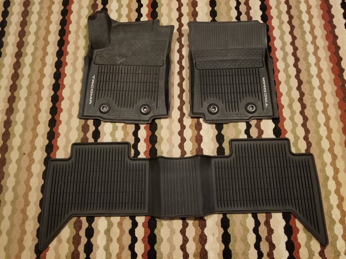 2018 Oem Rubber Floor Mats Tacoma Forum Toyota Truck Fans